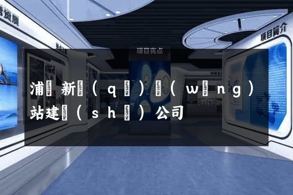 浦東新區(qū)網(wǎng)站建設(shè)公司