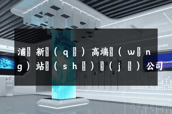浦東新區(qū)高端網(wǎng)站設(shè)計(jì)公司