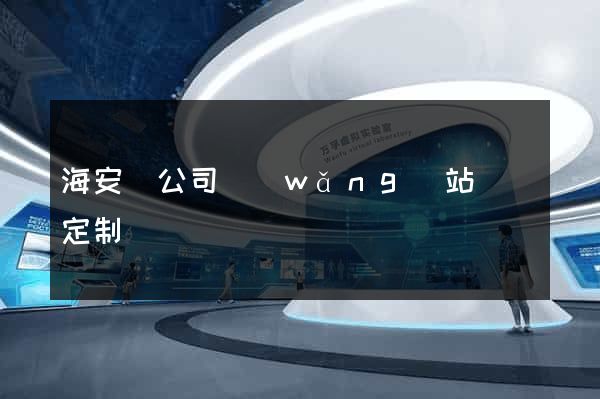 海安縣公司網(wǎng)站設計定制