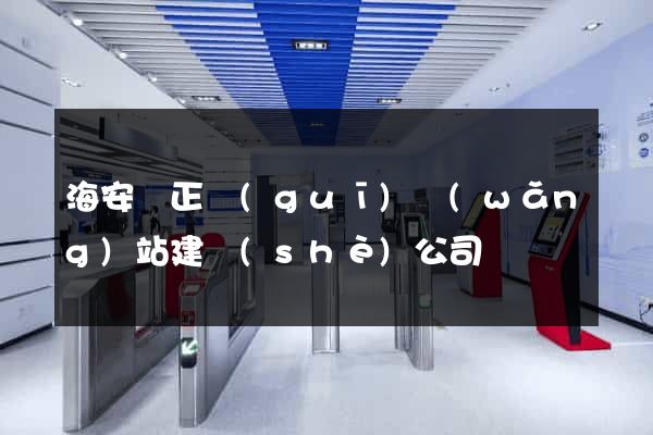 海安縣正規(guī)網(wǎng)站建設(shè)公司