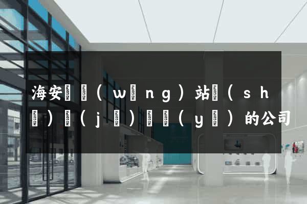 海安縣網(wǎng)站設(shè)計(jì)專業(yè)的公司