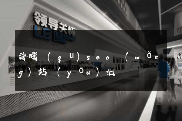 海曙區(qū)seo網(wǎng)站優(yōu)化