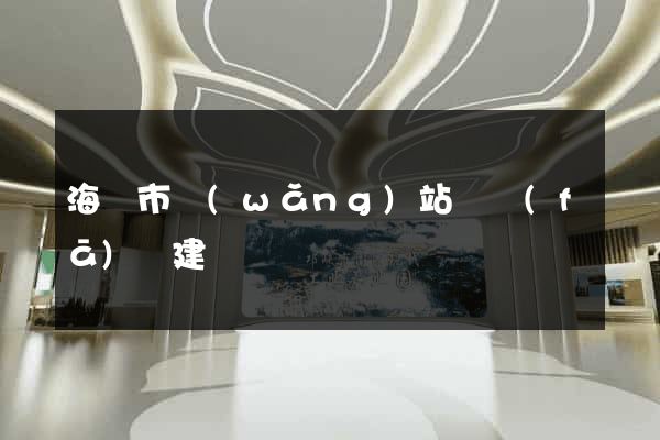 海門市網(wǎng)站開發(fā)與建設