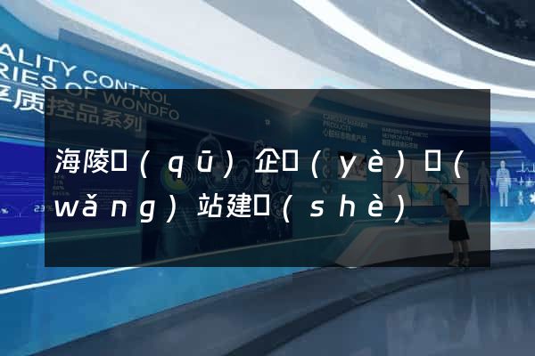 海陵區(qū)企業(yè)網(wǎng)站建設(shè)