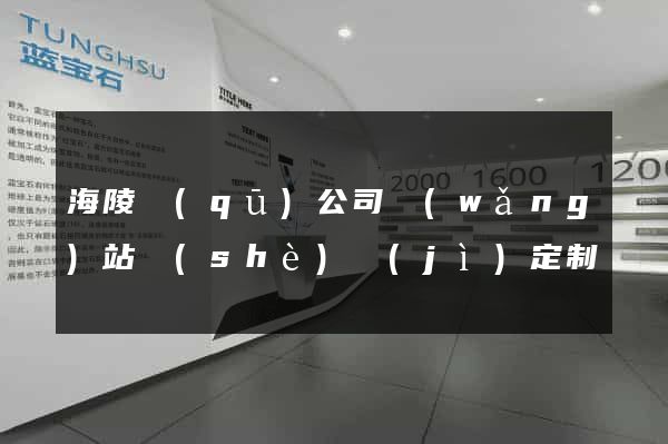 海陵區(qū)公司網(wǎng)站設(shè)計(jì)定制