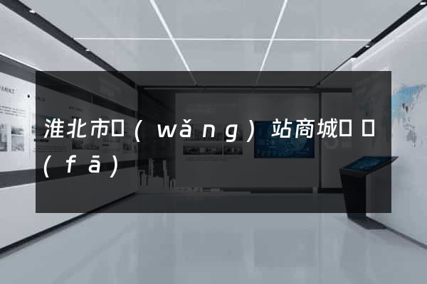 淮北市網(wǎng)站商城開發(fā)