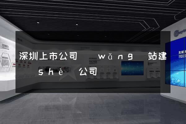 深圳上市公司網(wǎng)站建設(shè)公司