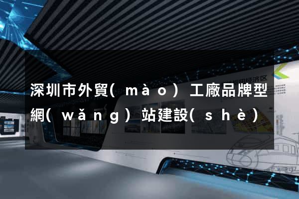 深圳市外貿(mào)工廠品牌型網(wǎng)站建設(shè)