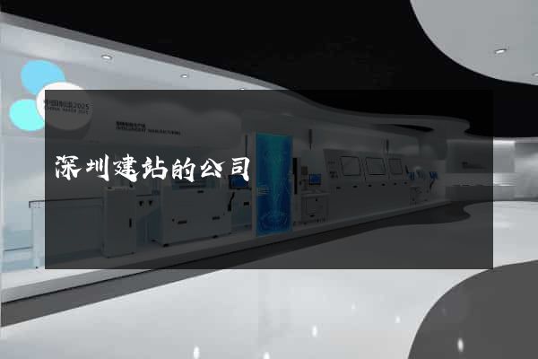 深圳建站的公司