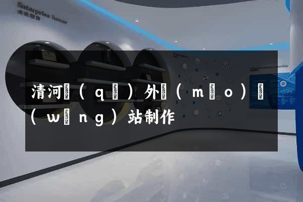 清河區(qū)外貿(mào)網(wǎng)站制作