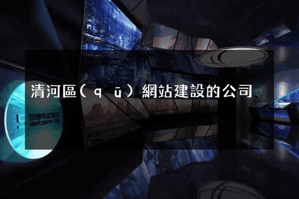 清河區(qū)網站建設的公司
