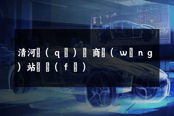 清河區(qū)電商網(wǎng)站開發(fā)