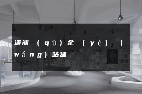 清浦區(qū)企業(yè)網(wǎng)站建設