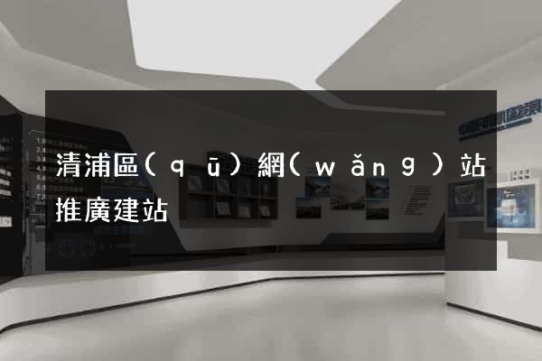 清浦區(qū)網(wǎng)站推廣建站