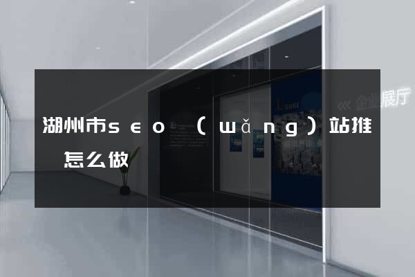 湖州市seo網(wǎng)站推廣怎么做