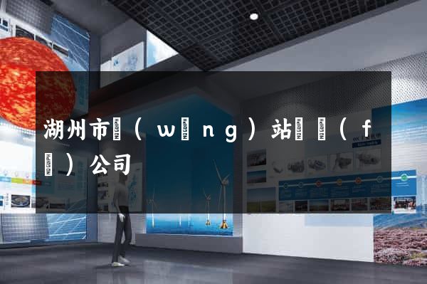 湖州市網(wǎng)站開發(fā)公司