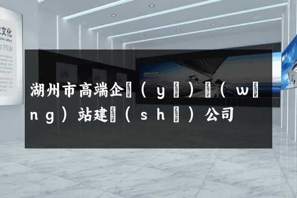 湖州市高端企業(yè)網(wǎng)站建設(shè)公司