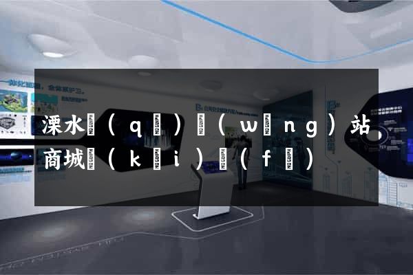 溧水區(qū)網(wǎng)站商城開(kāi)發(fā)
