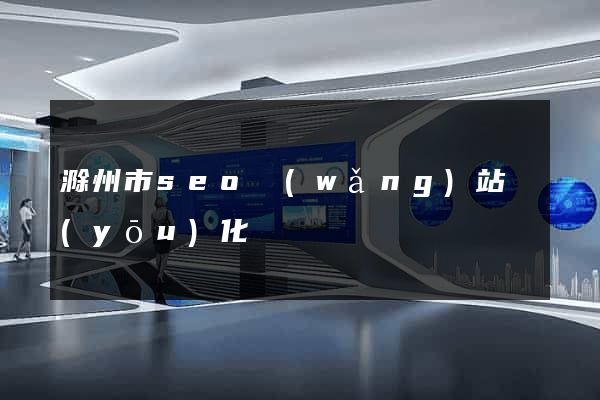 滁州市seo網(wǎng)站優(yōu)化