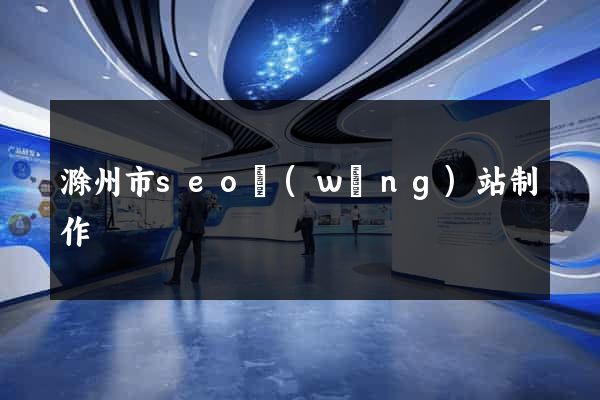 滁州市seo網(wǎng)站制作