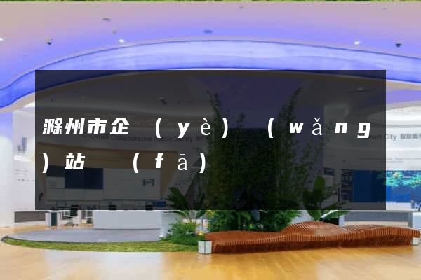 滁州市企業(yè)網(wǎng)站開發(fā)