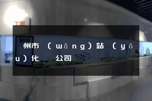 滁州市網(wǎng)站優(yōu)化設計公司