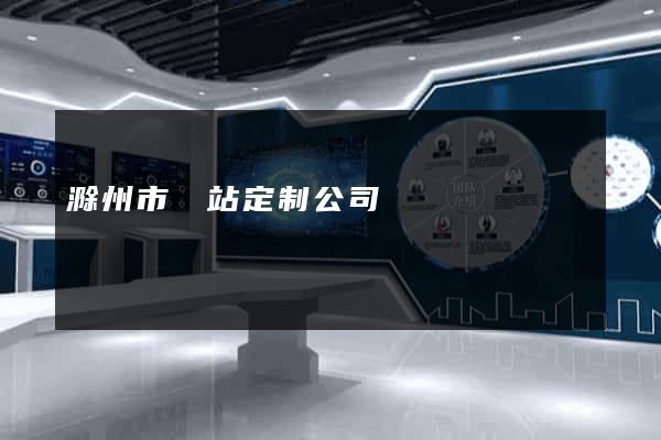 滁州市網站定制公司