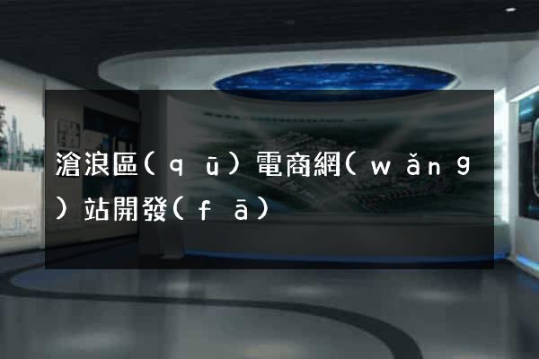 滄浪區(qū)電商網(wǎng)站開發(fā)