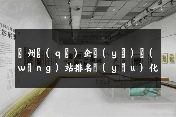 潁州區(qū)企業(yè)網(wǎng)站排名優(yōu)化
