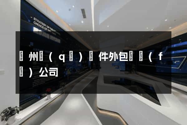 潁州區(qū)軟件外包開發(fā)公司