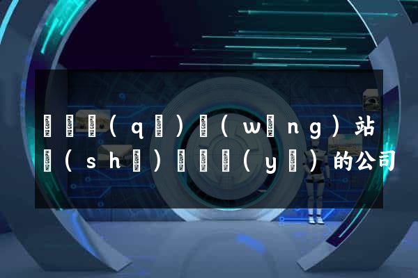 潁東區(qū)網(wǎng)站設(shè)計專業(yè)的公司