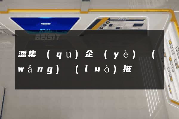 潘集區(qū)企業(yè)網(wǎng)絡(luò)推廣