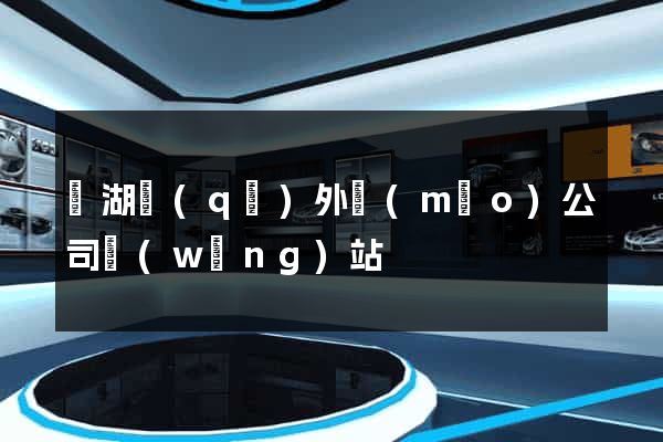 濱湖區(qū)外貿(mào)公司網(wǎng)站