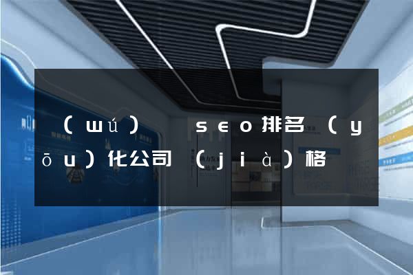 無(wú)為縣seo排名優(yōu)化公司價(jià)格