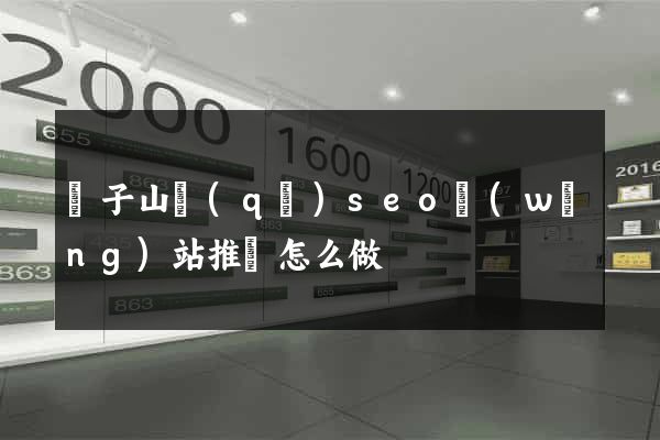 獅子山區(qū)seo網(wǎng)站推廣怎么做