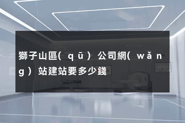 獅子山區(qū)公司網(wǎng)站建站要多少錢