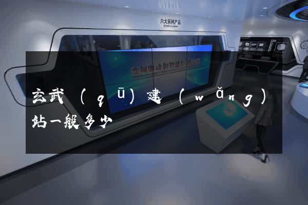 玄武區(qū)建網(wǎng)站一般多少錢