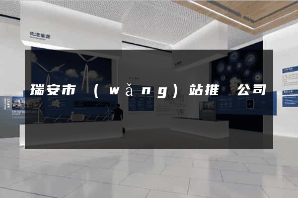 瑞安市網(wǎng)站推廣公司