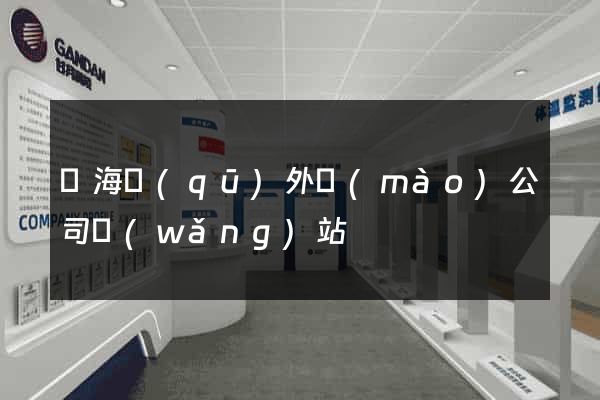 瑤海區(qū)外貿(mào)公司網(wǎng)站