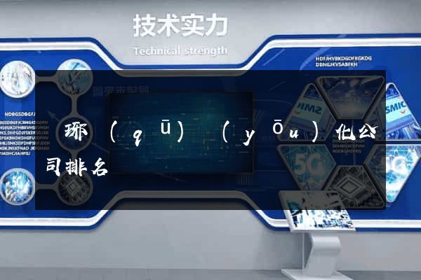 瑯琊區(qū)優(yōu)化公司排名