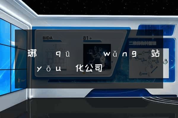 瑯琊區(qū)網(wǎng)站優(yōu)化公司