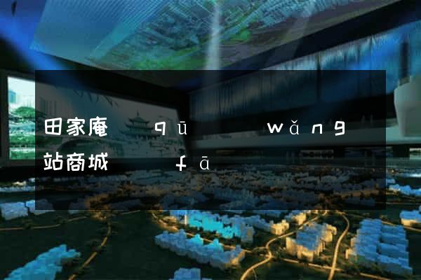 田家庵區(qū)網(wǎng)站商城開發(fā)