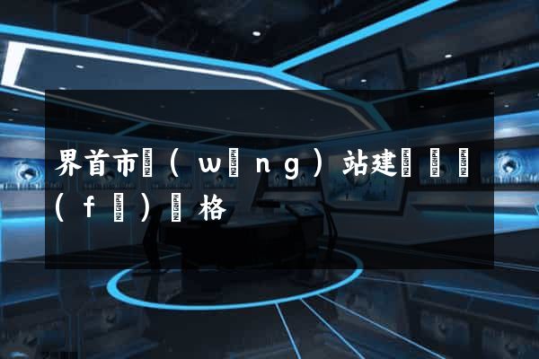界首市網(wǎng)站建設開發(fā)價格