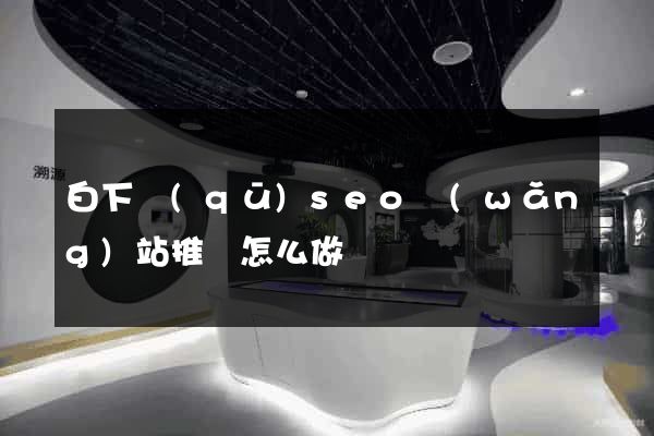 白下區(qū)seo網(wǎng)站推廣怎么做