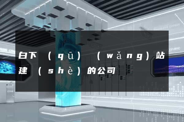 白下區(qū)網(wǎng)站建設(shè)的公司