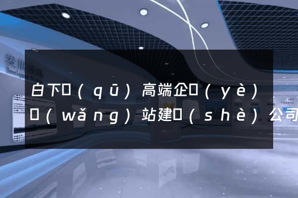白下區(qū)高端企業(yè)網(wǎng)站建設(shè)公司