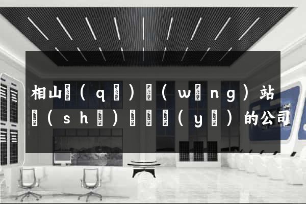 相山區(qū)網(wǎng)站設(shè)計專業(yè)的公司