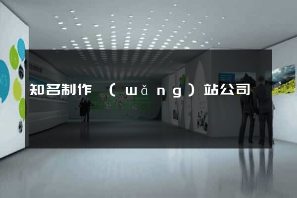 知名制作網(wǎng)站公司
