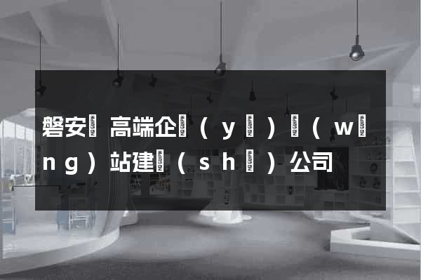 磐安縣高端企業(yè)網(wǎng)站建設(shè)公司