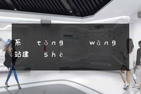 系統(tǒng)網(wǎng)站建設(shè)